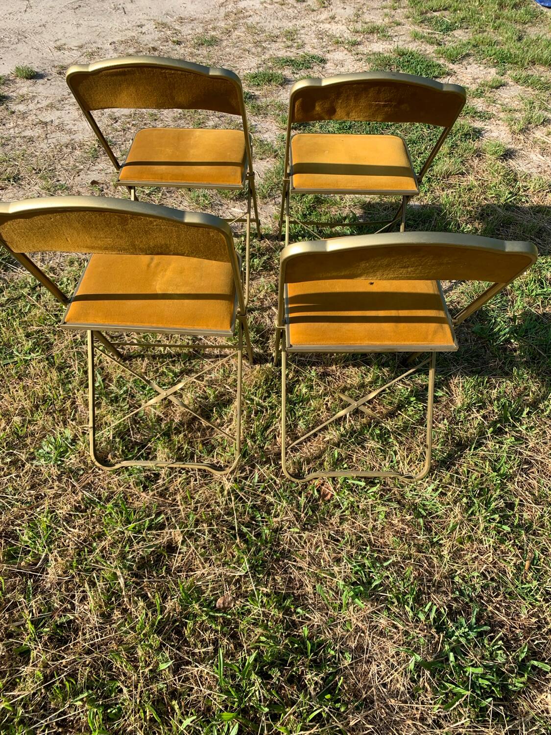 4 folding opera chairs from the 70s