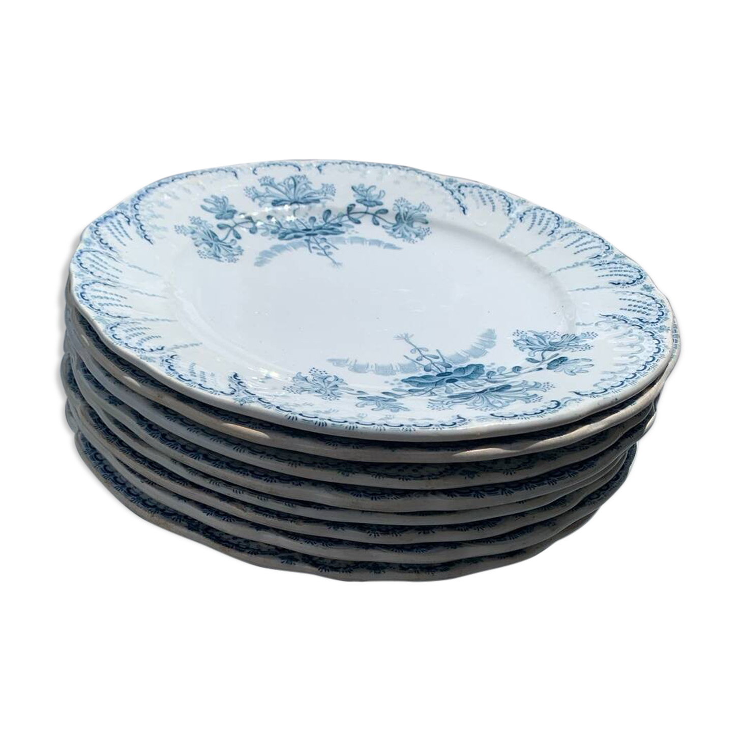 Set of 8 ironstone plates