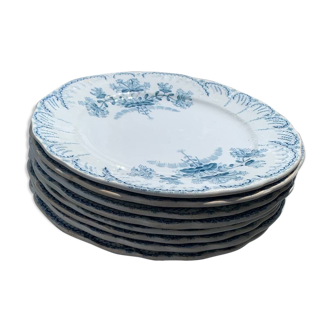Set of 8 iron earth plates