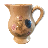 Former MBFA Pornic pitcher - ceramic handle and painted by Helena France vintage