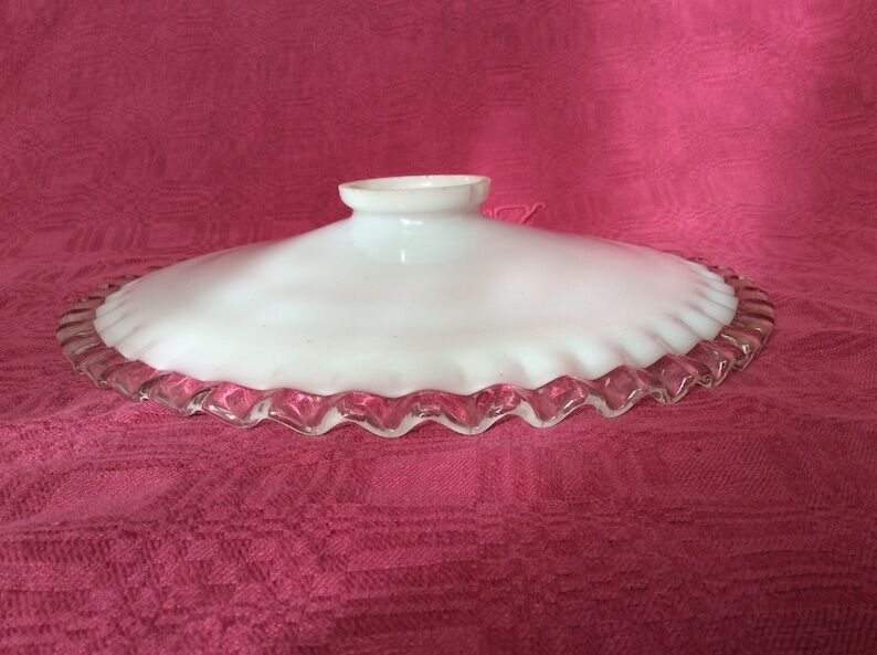 Pendant lamp in white opaline luminaire year 1960