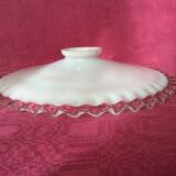 Pendant lamp in white opaline luminaire year 1960
