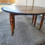 table 6 pieds louis philippe en noyer du xix ème siecle 320.50 cm de long