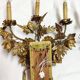 Pair of brass appliques. France, 1960s.