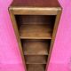 High wooden shelf with compass base vintage 1950
