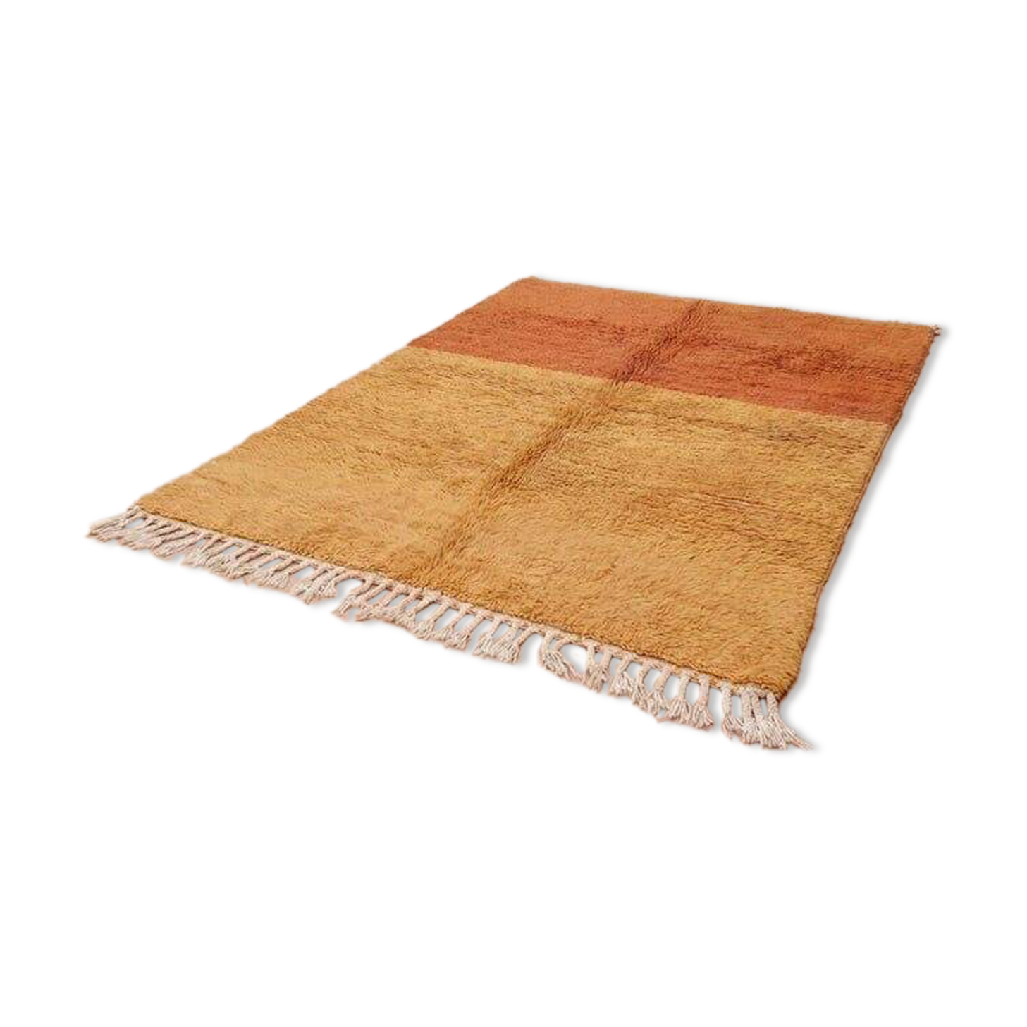 Handmade natural wool rug size 2/3 m