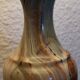 Lampe de table vintage en onyx et laiton, Italie