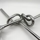 XXL "Giant Knot" candlestick pair – 1980s