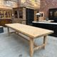 Large farmhouse table in solid oak