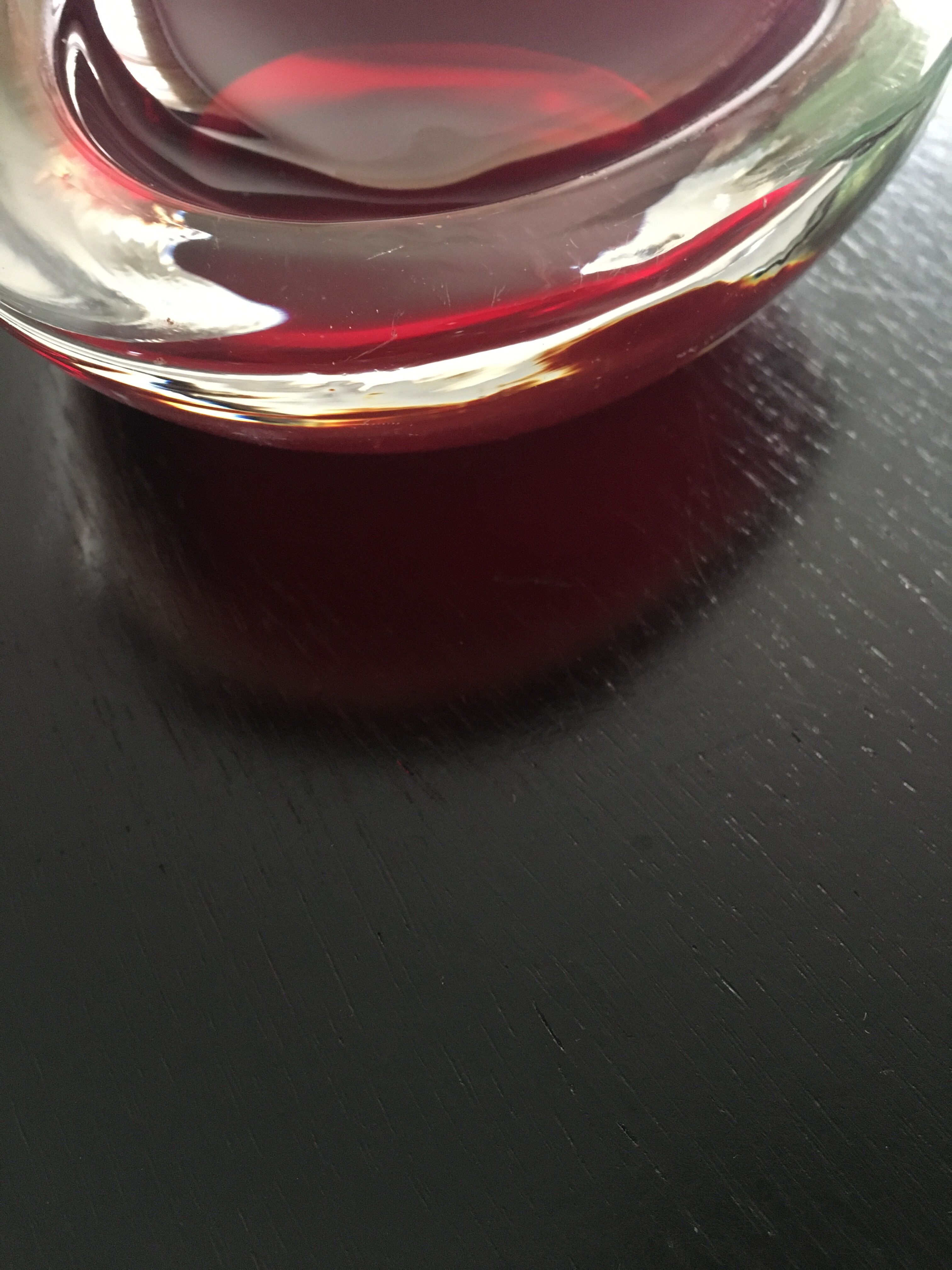 Empty Murano glass pocket