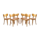 6 chaises bistrot Thonet en bois blond