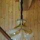 Two-color glass kitchen chandelier 70s