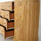 Commode « feuilles » en rotin
