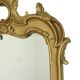 Miroir ancien français doré de style baroque du XIXe siècle 148 cm