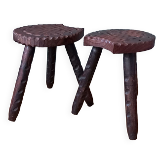 Pair of brutalist tripods