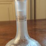 Carafon en cristal, décor gravé, 19 ème siècle