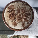 Wooden stool and fabrics