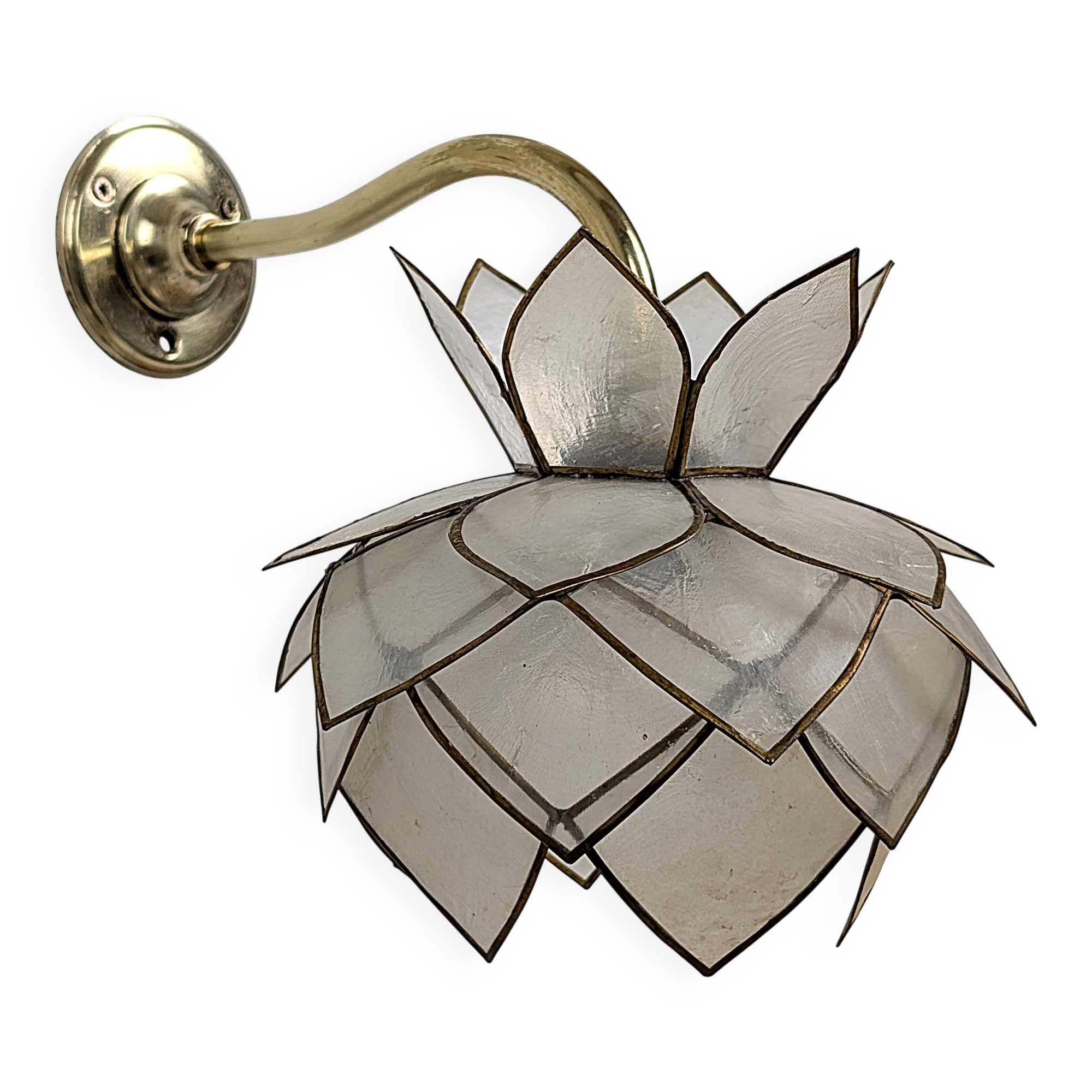 Applique fleur de lotus en nacre
