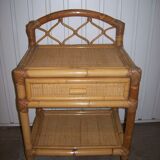 Rattan bedside