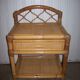 Rattan bedside