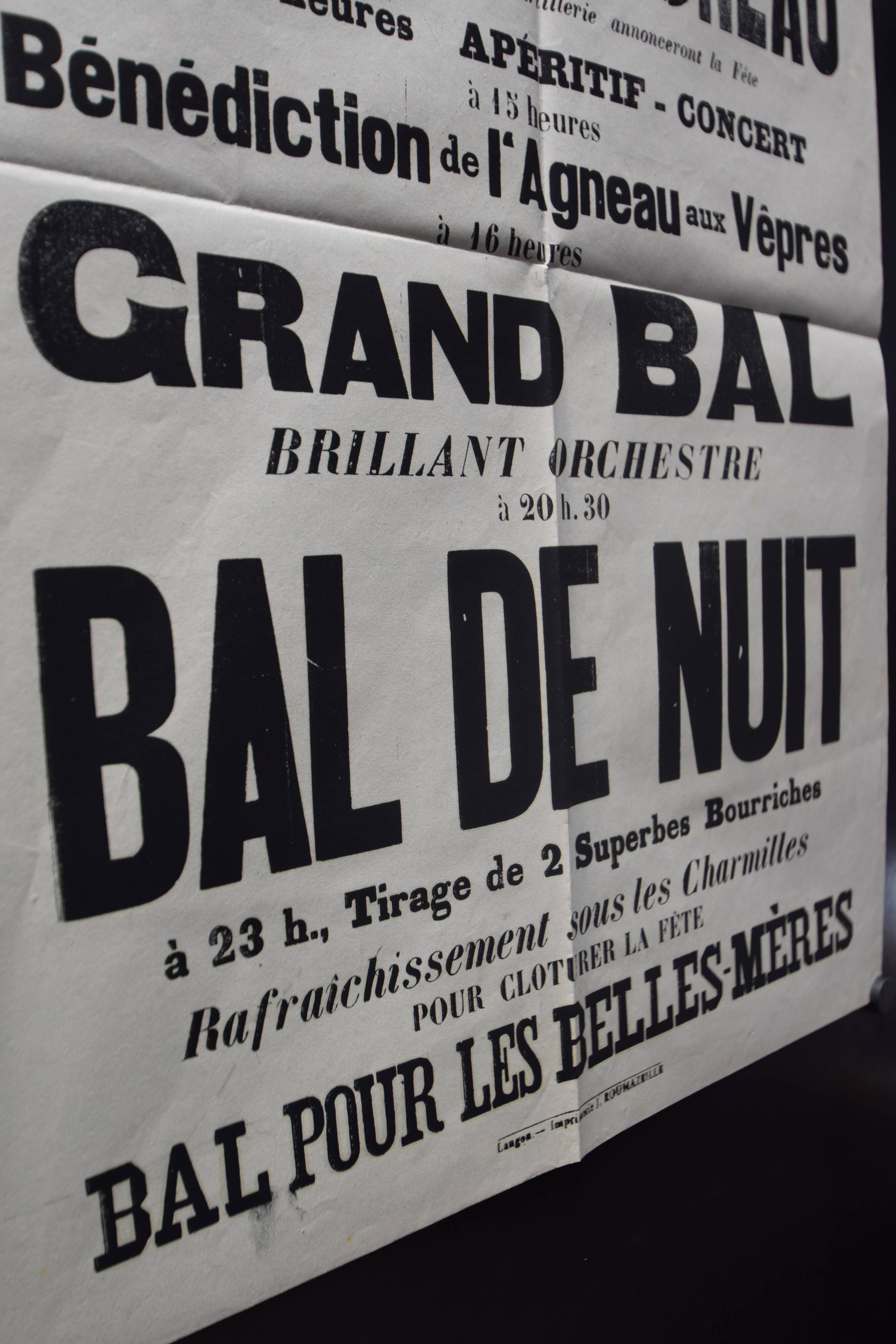 Poster "Feast of the Lamb" - Sainte-Foy-La-Longue - 1936