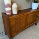 Small vintage wooden storage unit