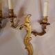 Pair of bronze Wall light