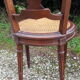 Pair of Louis XVI style walnut chairs