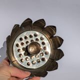 Vintage flower spike lotus candle holder