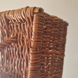 Handmade wicker basket, 1950s