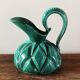 Art Deco ceramic pitcher, signed Alexandre, Belgium.