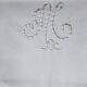 Drap coton brodé Richelieu monogrammé "M"