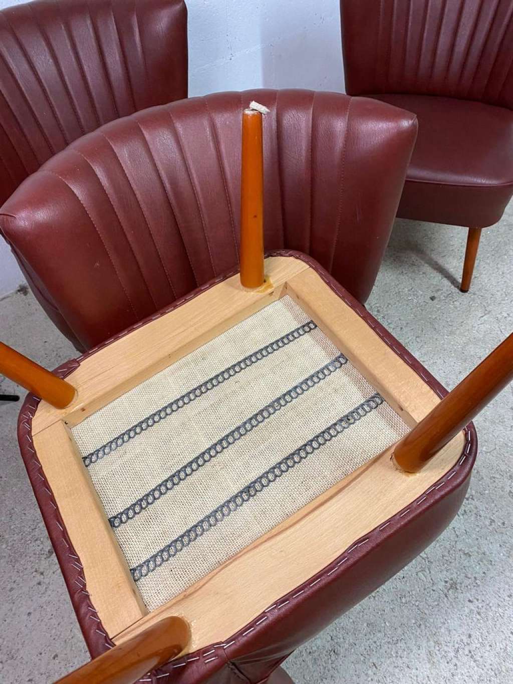 Vintage cocktail chair armchair single-seater