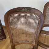 Chaises en acajou style empire