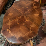 Inlaid violin coffee table
