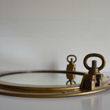 Brass porthole mirror 47cm