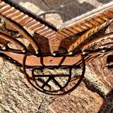 Vestiaire mural Art déco en fer forgé