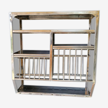 Vintage stainless steel drainer shelf