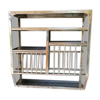 Vintage stainless steel drainer shelf