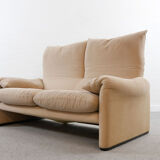Set of Maralunga 2-seater & armchair by Vico Magistretti for Cassina, Italy