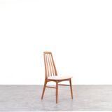 Teak & Wool Eva Dining Chairs by N. Koefoed for Koefoed Hornslet, 1960s