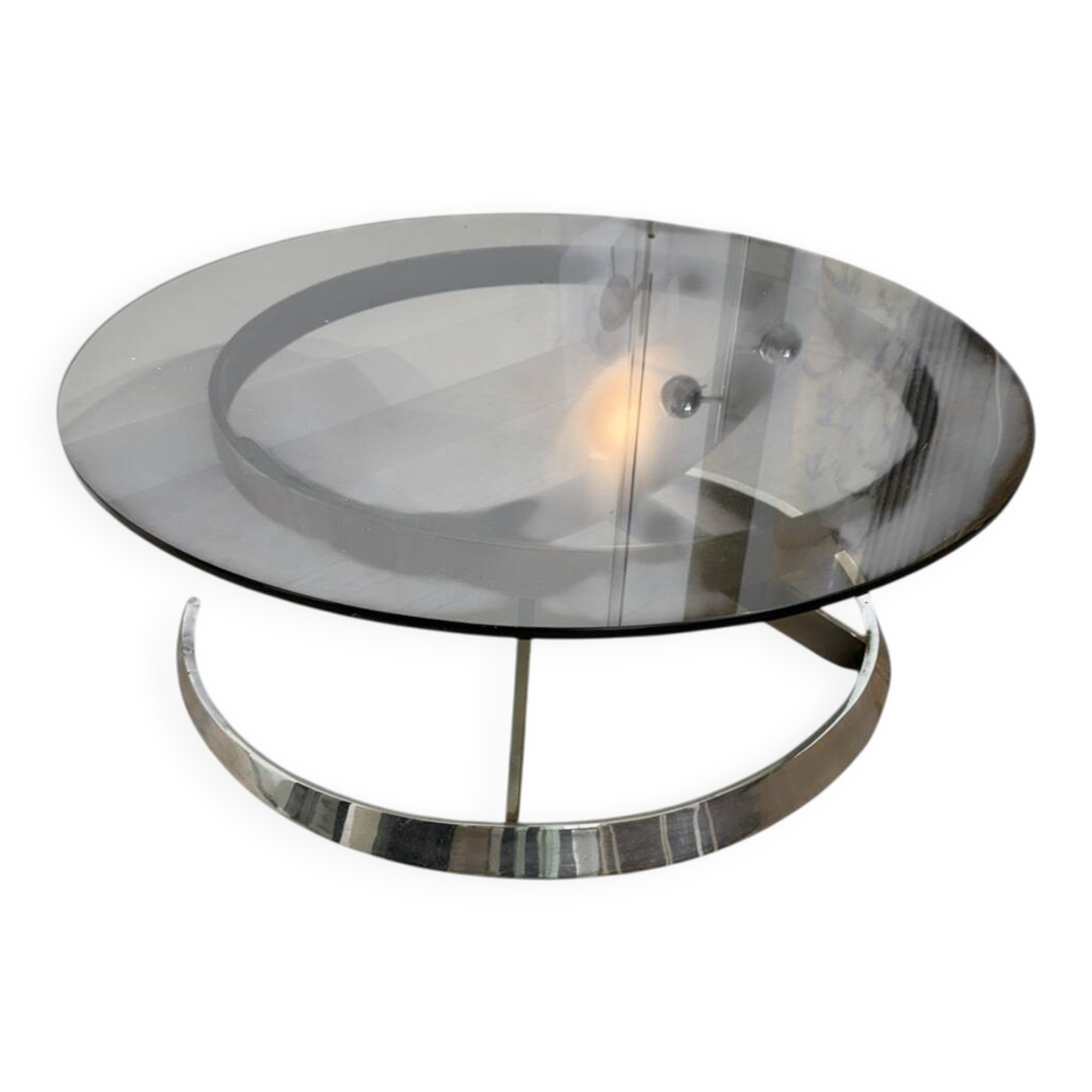 Scimitar coffee table by Boris Tabacoff 1970