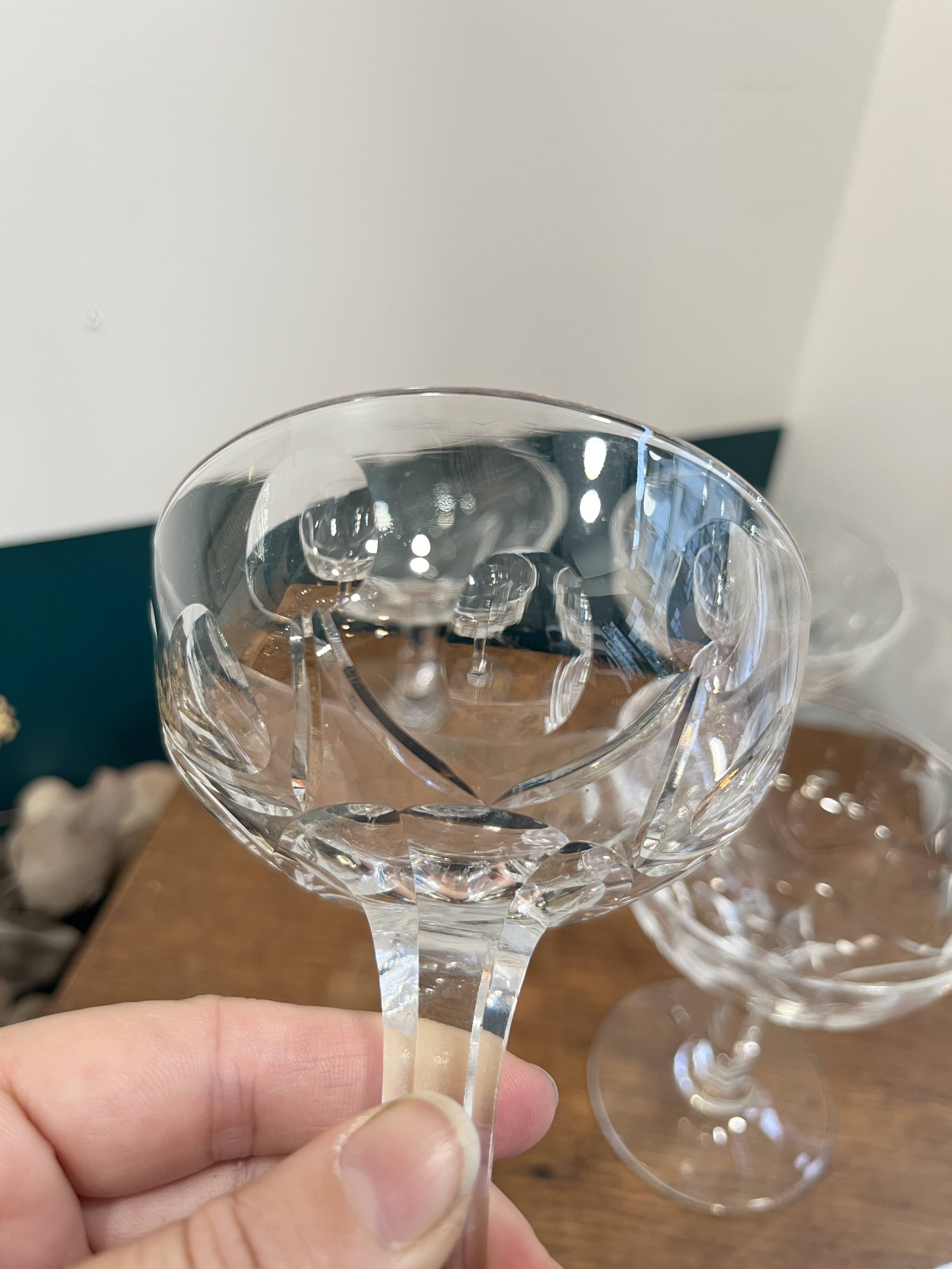 Saint louis crystal champagne cups