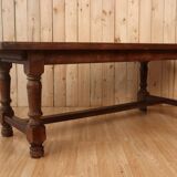 Grande table de ferme en chêne style monastère