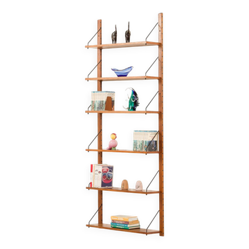 Danish teak shelving unit in Cadovius style, 1960s