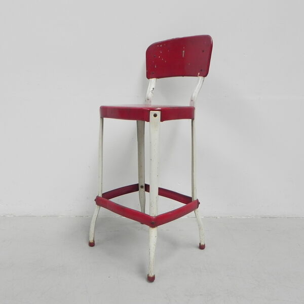 Tabouret de bar industriel en acier, tabouret, Cosco