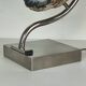 Pied de lampe chrome et améthyste du Brésil