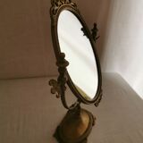 Old standing mirror swivelling  28x39cm