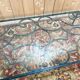 Table basse en fer forgé et verre époque 1900