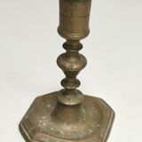 Ancien bougeoir en bronze, xviième siècle